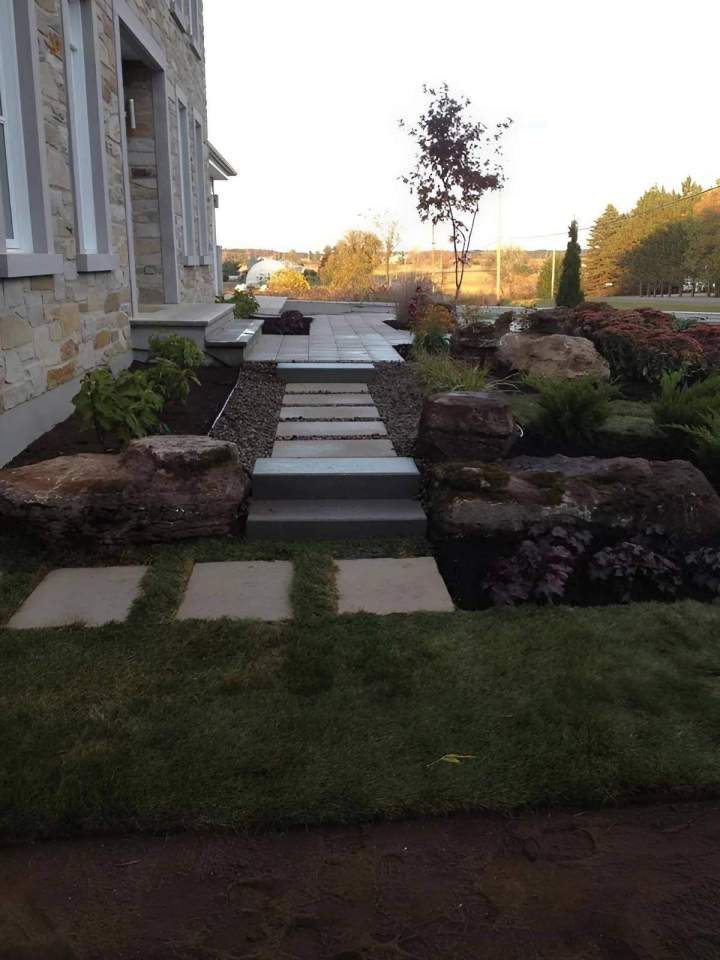 Pose de pavé jardin Châteauguay 